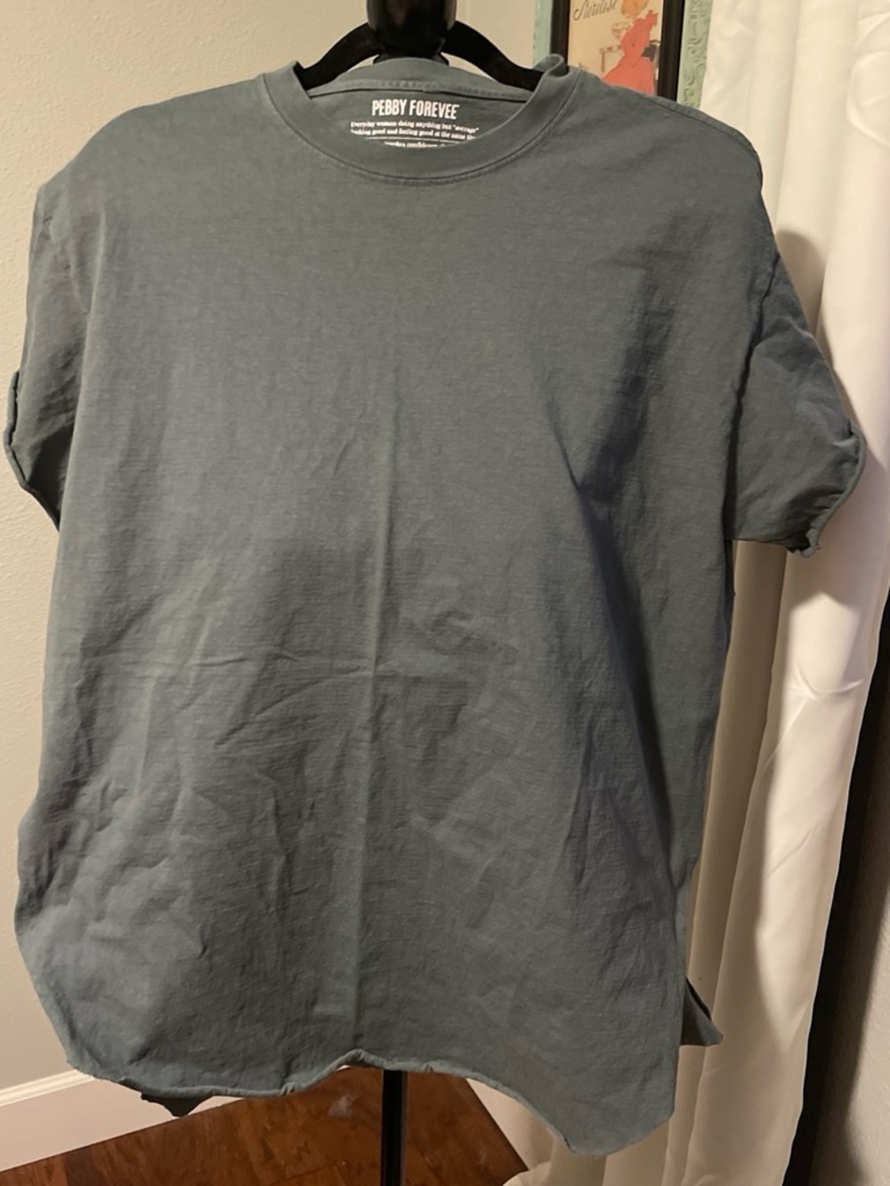 Pebby Forevee Women's Short Sleeve Crew Tee — Sage green
